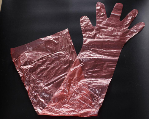주문 제작된 버릴 수 있는 비닐 장갑, 수의학 글러브는 ＬＤＰＥ 물질적인 바랍니다