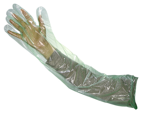 주문 제작된 버릴 수 있는 비닐 장갑, 수의학 글러브는 ＬＤＰＥ 물질적인 바랍니다