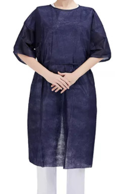 의학 보호하는 버릴 수 있는 관목숲 정장 40gsm은 짧은 소매에 의해 가중합니다
